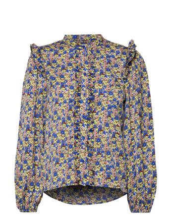 Sue Shirt Blus Långärmad Multi/mönstrad Lollys Laundry