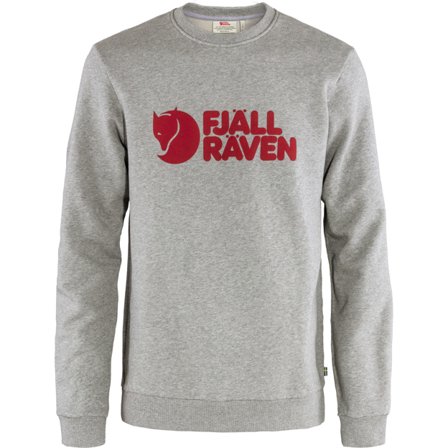 Fjällräven Men's Logo Sweater in Grey/Melange, Bio-Baumwolle | Size: XS