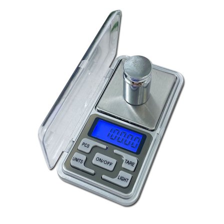 Digital lommeskala, bærbar smykkeskala 0,01 - 200g sølv