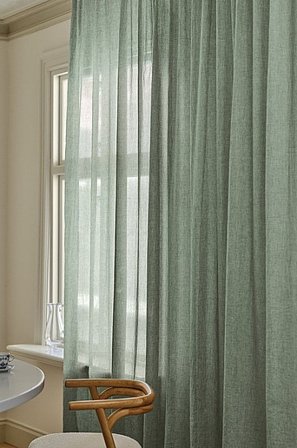 Jotex - Multifunktionsgardin 1 Længde Ekstra Bred Mørkegrøn melange - LAYER - Køb Multifunktionsgardiner hos Jotex