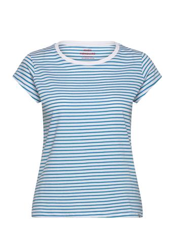 Organic Jersey Stripe Teasy Tee Fav Blue Mads Nørgaard