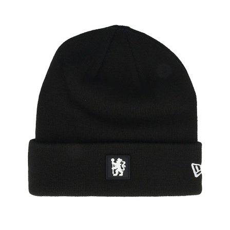 New Era - Football Svart cuff Beanie - Chelsea Rubber Lion Black Cuff @ Hatstore