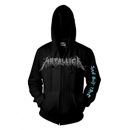 Metallica Unisex Adult Sad But True Full Zip Hoodie S Svart