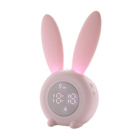 Klokke Kanin Vekkerklokke Multifunksjonell Temperaturvisning Rech