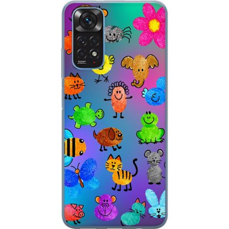 Kompatibel Mobilcover til Xiaomi Redmi Note 11 Little Scribble Friends
