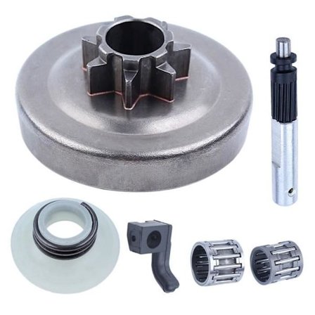 Koppling Trumma Lager Olja Pump Skruv Utrustning Kitt för Husqvarna 340 345 350 kedjesåg