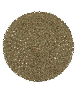 Bordstablett enfärgad rund Grön - Fondaco