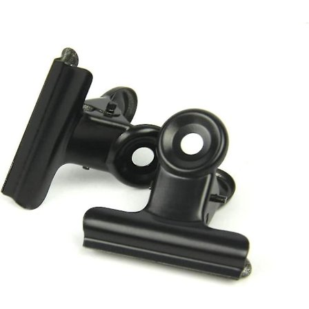 Sorte Små Tyreklemmer - Mini Metalhængselklemmer Tiny Binder Papirklemmer Til Tags Tasker Butikker, Kontor Og Hjem Køkken-22mmblack30pcs