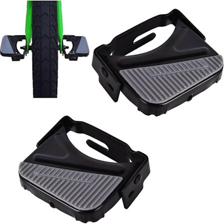 Cykelpedaler bak - Mini Cykelpedaler bak - Fotstöd i stål för barncykel, Pedalplatta, Cykelväxlar, Cykelpedaler bak (1 par)