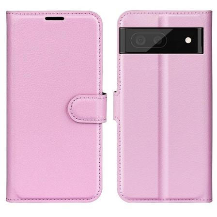 Classic Google Pixel 6a Flip Etui - Lyserød Pink