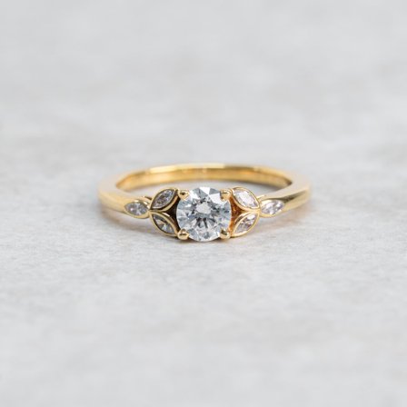 Vildapel, 18K Gelbgold : Diamanten - Laborgezüchtet, Karat - 0.50 kt