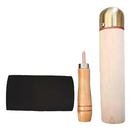 3-pak Obsidian Stenhugger Værktøj, Flintslagningsværktøj til Både Professionelle og Begyndere