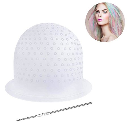 Silikon Hätta för Slingor Virkning, Återanvändbar Silikon Hårfärgningshätta Professionell Salong Färg Silikon Hätta Blås Hårstylingverktyg För Kvinnor