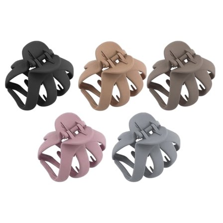 CDQ 5-pack Bläckfisk Hårklämma Matt Hårklämma Bläckfisk Hårklämma Dam