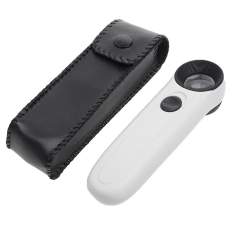 40x LED Ljusförstoringsglas Förstoringsglas Juvelerare Lupp Watch Loop Repair Vit