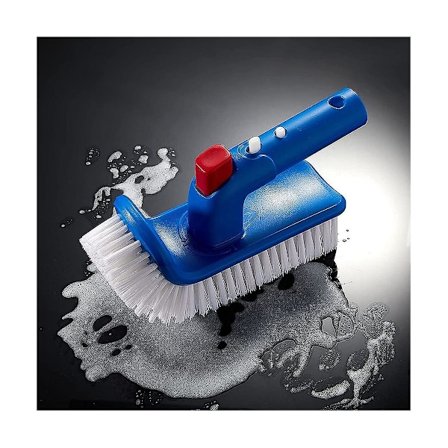 Poolbørste til trin & hjørner, roterbar håndskrubbebørste, til pool, spa, badeværelse, boblebad, køkken