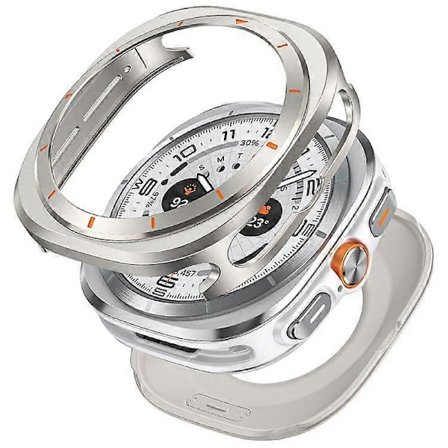 Skyddsfodral för Samsung Galaxy Watch Ultra 47mm, Klockram i aluminium PC