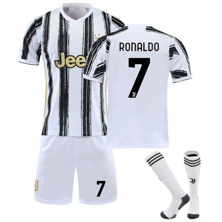 T ydellinen Juventus Koti- ja Pelipaitasetti Lapsille/Aikuisille - T ydellinen RONALDO-7-valkoinen RONALDO-7-white 22