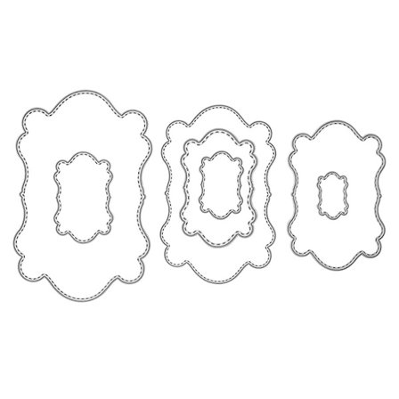 Ramverk Metall Stanser Maler DIY Scrapbook Album Papirkort Mal Form