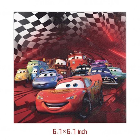 20 kpl Autot Servetit Juhlatarvikkeet Syntymäpäiväkoristeet