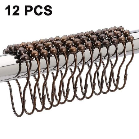 12 stk. bruseforhængsringe - nikkel farve