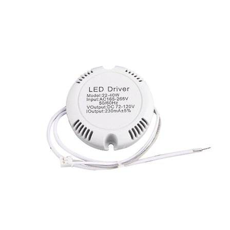 Pyöreä LED-virtalähde Muuntaja AC180-260V LED-ohjain lampulle