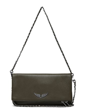 Zadig & Voltaire Rock Grained Leather - Khaki green - ONE SIZE