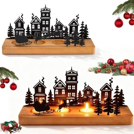 Adventsljusstake - ljusstakar i trä - Adventsarrangemang - mittpunkt - julbordsdekoration - vardagsrum, matbord, fönsterbräda