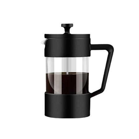 Kaffebryggare, Fransk Pressbryggare med 3 Filter, 100% BPA-fri, 600 ml