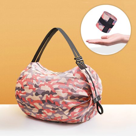 Sammenleggbar handlepose vanntett bærbar oppbevaringspose stor-