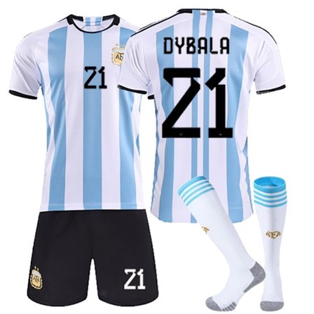 -23 VM Argentina fotbollströjor för barn 10# MESSI 20