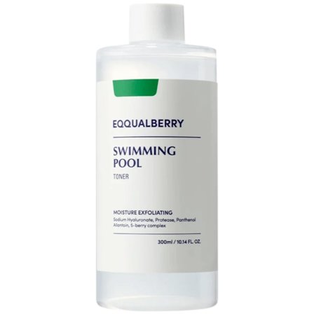 EQUALBERRY - POOLTONER, 300 ml exfolierande och återfuktande toner