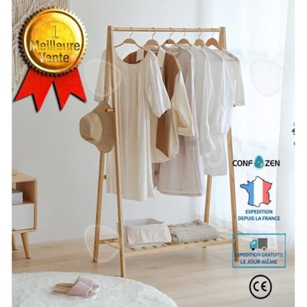 Naulakko - CONFO - Yksinkertainen Kerros - Puu - 158x43,5x70CM - Moderni Muotoilu