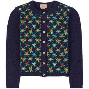 Kids - Gucci Navy Floral Cardigan 8 years - Jumpers and knitwear - 8 years - Navy