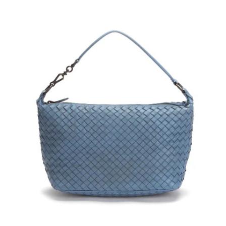 Bottega Veneta Vintage, Pre-owned Handbag Blauw, Dames, Maat:ONE Size