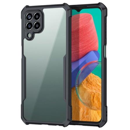 Stødsikkert Samsung Galaxy A22 4G hybridcover - Sort Black