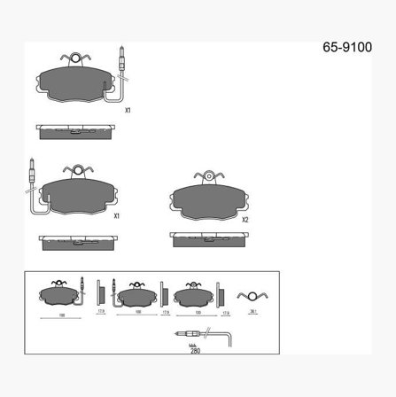 Bromsbelägg - Biltema