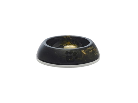 Savic - Delice Cat Marble 0,2 L - Marmor svart gull 10,5x10,5x4 cm - Katt - Matplass og vannfontener for katt - Matskåler og vannskåler - ZOO.no