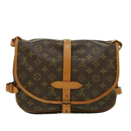 Louis Vuitton Vintage, Pre-owned Saumur 30 Monogram Messenger Bag Bruin, Dames, Maat:ONE Size