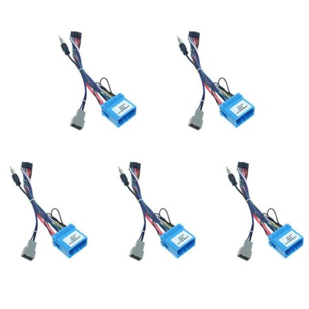 5X Bil 16Pin Android Stereo Kabelhärva Adapter för ///