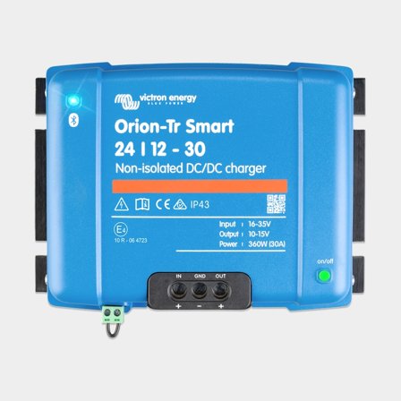 DC/DC-laddare 24 V till 12 V Victron Orion-Tr Smart Non-Isolated 24/12-30, 360 W, 30 A
