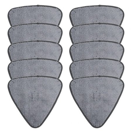 10 bitar Triangel Mikrofiber Tuk Damm Mopp Ersättning Huvud kuddar Stort Glas Rengöring Mikrofiber Sopning trasor