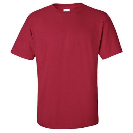 Gildan Mens Ultra Cotton Kortärmad T-shirt L Cardinal