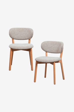 WOOOD - Udar ruokapöydän tuoli - 2 kpl:n sarja - Luonnonväri - Tuolit - - Homeroom