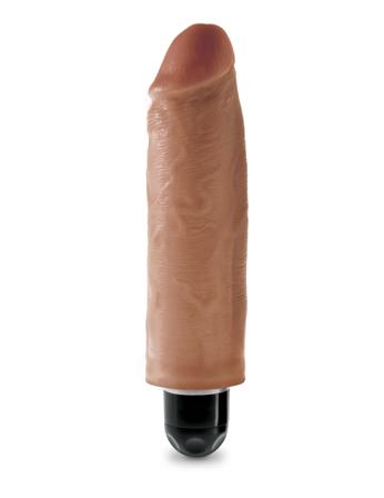 Stiffy Vibrerande Dildo 18.5 cm - Solbrun - Vuxen.se - Air pressure stimulator, klitoris vibratorer, dildoer, lystkugler, magic wand & æg.