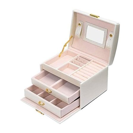 1 kpl Kolmikerroksinen keinonahkainen korurasia, korurasia, valkoinen