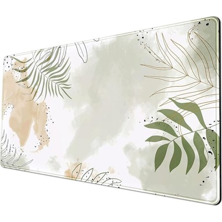 Tastaturmatte Kawaii Musematte Matcha Grønn Plante Abstrakt Tilbehør Skrivebordspute Musematte For Skrivebord Gamer Jente