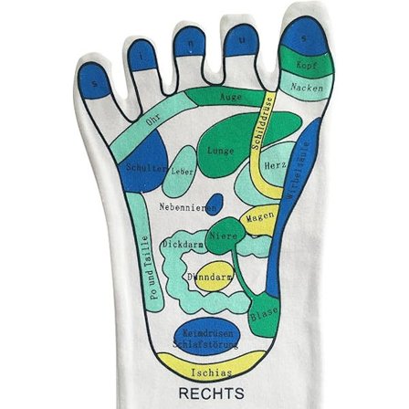 /#/Refleks soner sokker, 1 par - Enkel refleksologi for hjemmet, refleks z/#/