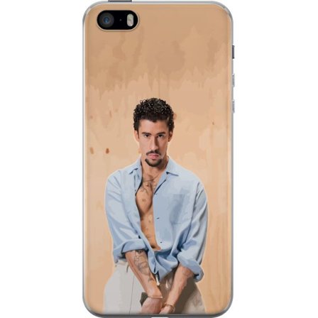 Kompatibel Mobilcover til Apple iPhone 5s Bad Bunny Super Bowl-inspireret grafik med NFL-trofæ og San Francisco-bro i sportdesign