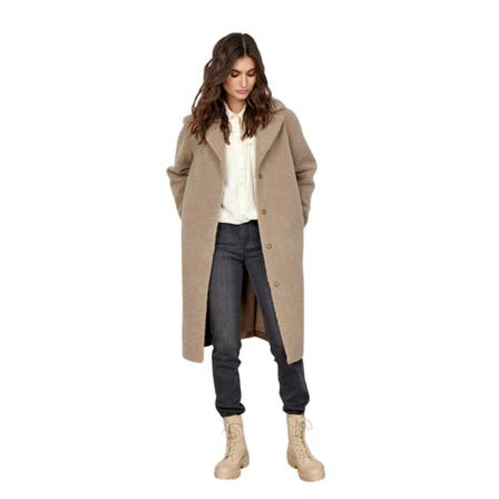 Soyaconcept, Single-Breasted Coats Beige, Dames, Maat:L